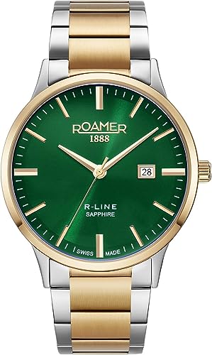 Roamer Herren Armbanduhr R-Line Classic 43 mm Armband Edelstahl 718833 48 75 70 von Roamer