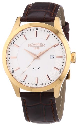 Roamer Herren-Armbanduhr XL R-LINE Analog Quarz Leder 943856 RGL1 von Roamer