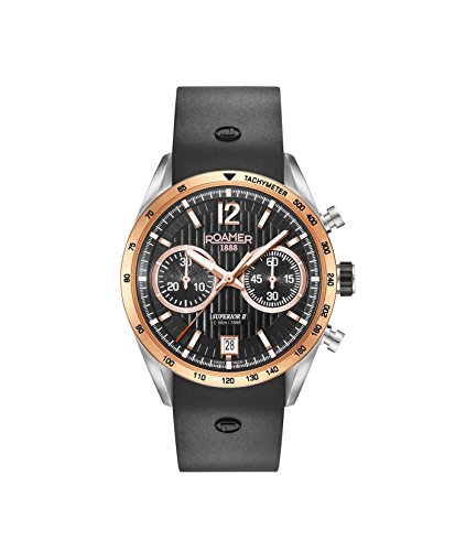 Roamer Herren Chronograph Quarz Uhr mit Silikon Armband 510902 39 54 05 von Roamer