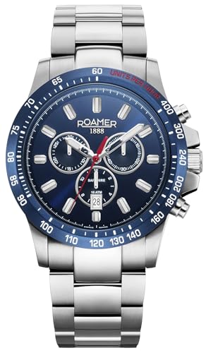 Roamer Herren Uhr Chronograph Quarz 861837 41 45 20 Rimini Edelstahl von Roamer