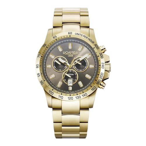 Roamer Herren Uhr Chronograph Quarz 861837 48 55 20 Rimini Edelstahl von Roamer