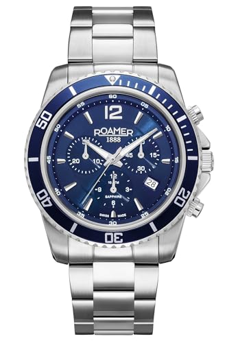 Roamer Herren Uhr Chronograph Quarz 862837 41 45 20 Nautic Chrono 100 Edelstahl von Roamer