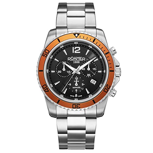 Roamer Herren Uhr Chronograph Quarz 862837 41 65 20 Nautic Chrono 100 Edelstahl von Roamer