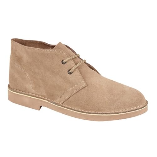 Roamers 2 Eye Unisex Desert Boots Stone von Roamers