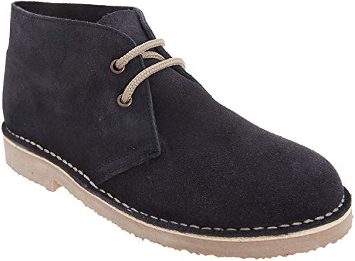 Roamers Herren Desert-Boots/Schnürschuhe/Halbschuhe, Wildleder (37 EU) (Marineblau) von Roamers