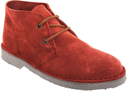 Roamers Herren Desert-Boots/Schnürschuhe/Halbschuhe, Wildleder (38 EU) (Rot) von Roamers