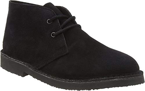 Roamers Herren Desert-Boots/Schnürschuhe/Halbschuhe, Wildleder (38 EU) (Schwarz) von Roamers