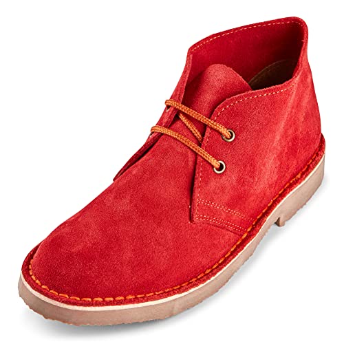 Roamers - Desert-Boots - Veloursleder - klassisch - Rot - EU 39/40 von Roamers