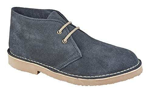 Roamers Herren Desert-Boots/Schnürschuhe/Halbschuhe, Wildleder (48 EU) (Marineblau) von Roamers