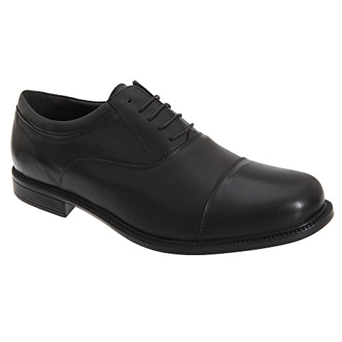 Roamers Herren Fuller Leder Oxford Schuhe (44,5 EU) (Schwarz) von Roamers