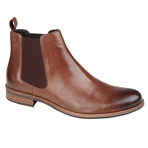 Roamers Herren Leder Stiefeletten (44 EU) (Braun) von Roamers