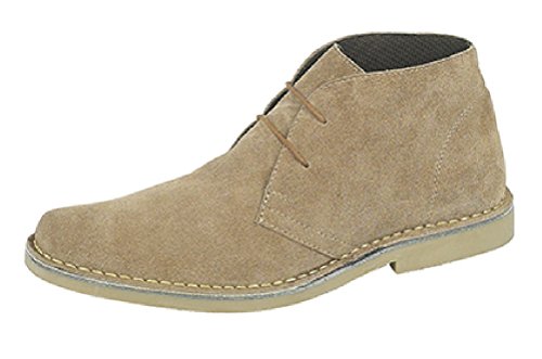 Roamers Herren Schnürschuhe/Schnürhalbschuhe/Desert-Boots, Wildleder (44,5 EU) (Sand) von Roamers