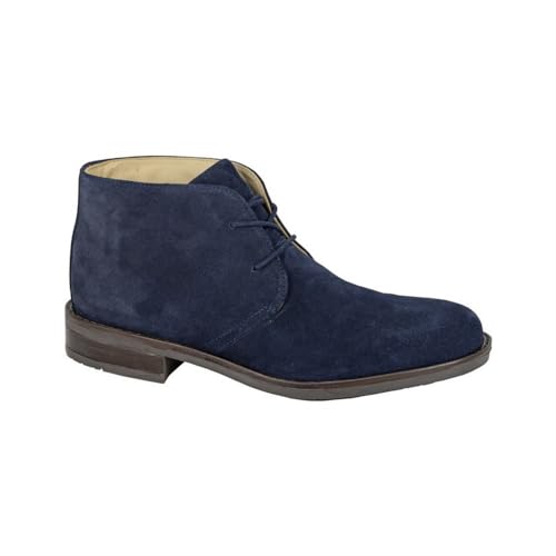 Roamers M511 Herren Chukka Boots aus Veloursleder. Lederfutter und Socl, Marineblau (Veloursleder), 40 2/3 EU von Roamers