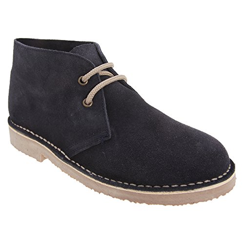 Roamers Unisex Desert-Boots/Schnürschuhe/Halbschuhe, Wildleder (42 EU) (Marineblau) von Roamers