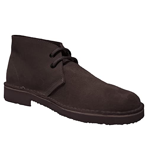 Roamers Unisex Wildleder-Schuhe, Dunkelbraun, braun - brauntöne - Größe: 45 von Roamers