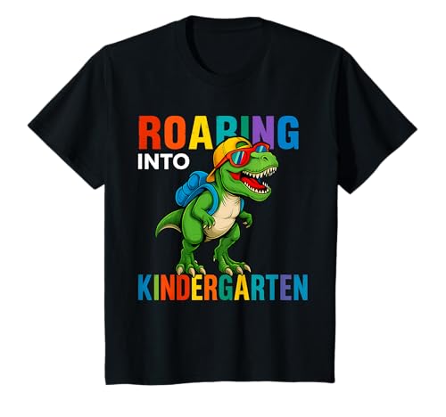 Kinder Roaring Into Kindergarten Jungen Dinosaurier T Rex Back to School T-Shirt Kinder Roaring Into Kindergarten Jungen Dinosaurier T Rex Back to School T-Shirt von Roaring Into Kindergarten Boys Dinosaur T Rex