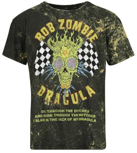 Rob Zombie Dragula Racing Männer T-Shirt braun XL 100% Baumwolle Band-Merch, Bands von Rob Zombie
