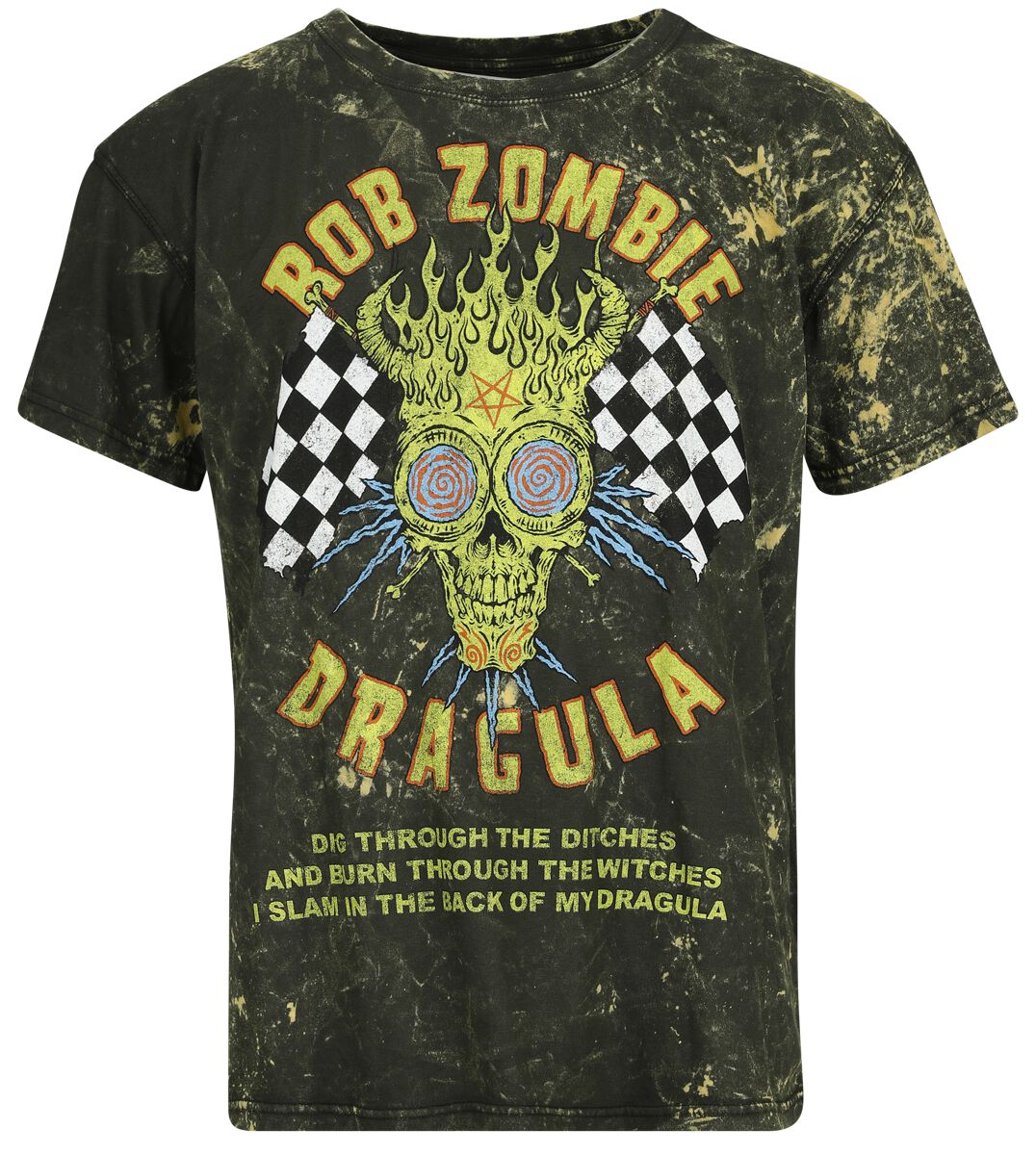 Rob Zombie T-Shirt - Dragula Racing - S bis 4XL - für Männer - Größe L - braun  - Lizenziertes Merchandise! von Rob Zombie