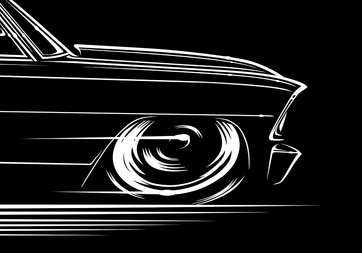 1966 1967 Nova Hoodie Chevy Ii Chevrolet 66 67 Ss Scherenschnittkunst von RobMartinDesign