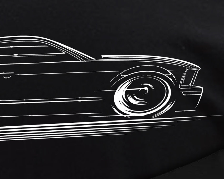 2005-2009 Mustang Hoodie Ford Id S197 2006 2007 2008 Scherenschnitt Kunst von RobMartinDesign