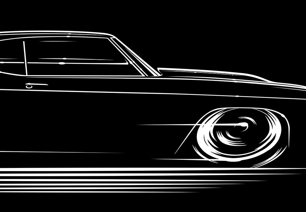 Hoodie 1970 Chevelle "70 Chevy Chevrolet Ss Super Sport Malibu Scherenschnittkunst von RobMartinDesign