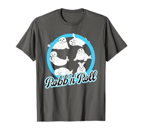 Robbe Robb'n'Roll Heuler Seehund Nordsee Baby Robben T-Shirt von Robbe Geschenk Seehund Baby Süße Robben Heuler