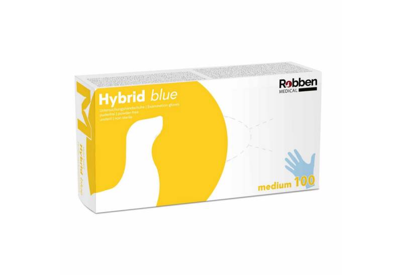 Robben Medical GmbH Einweghandschuhe Robben Premium Hybrid Puderfrei, Lebensmittelecht, Allergikerfreundlich von Robben Medical GmbH