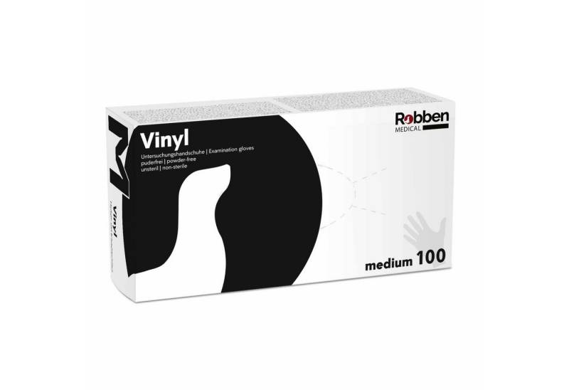 Robben Medical GmbH Einweghandschuhe Robben Vinyl Premium Premium Vinyl, Puderfrei, Lebensmittelecht von Robben Medical GmbH