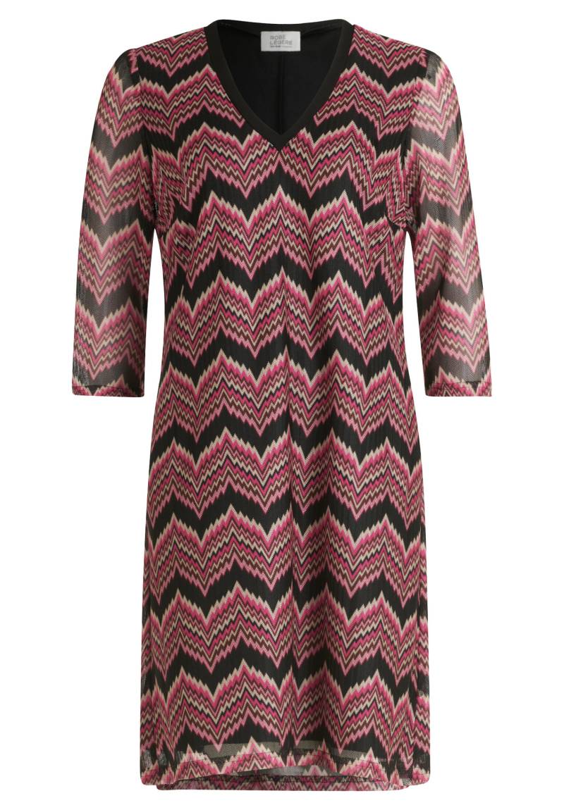 Robe Légère - Basic-Kleid pink/schwarz - Gr. - 40 von Robe Légère
