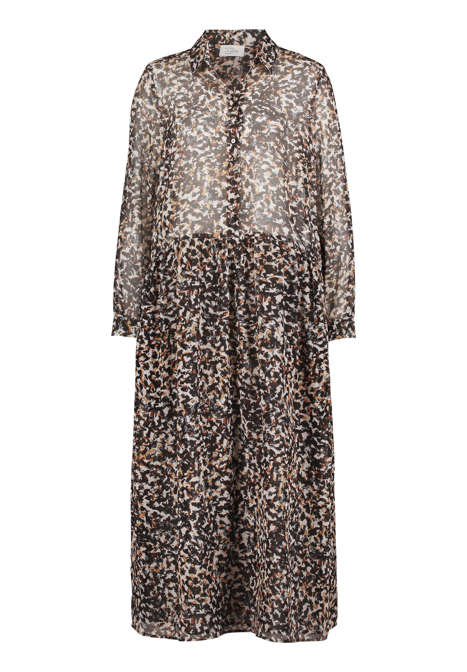 Robe Légère - Blusenkleid blue/camel - Gr. - 44 von Robe Légère