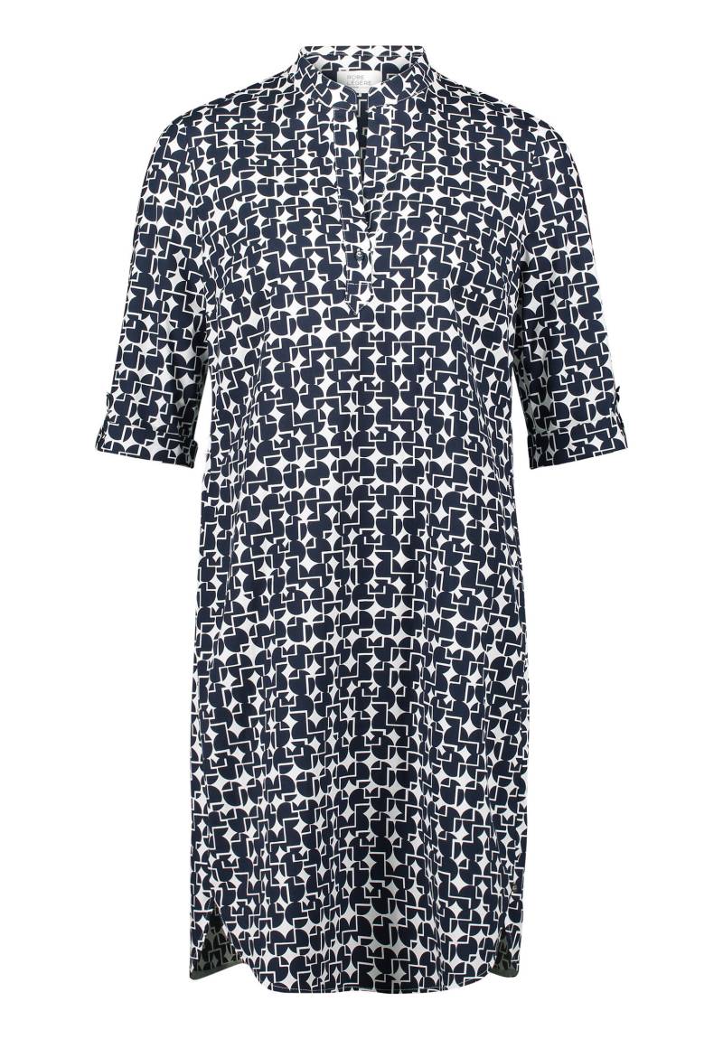 Robe Légère - Hemdblusenkleid weiß/dunkelblau - Gr. - 38 von Robe Légère