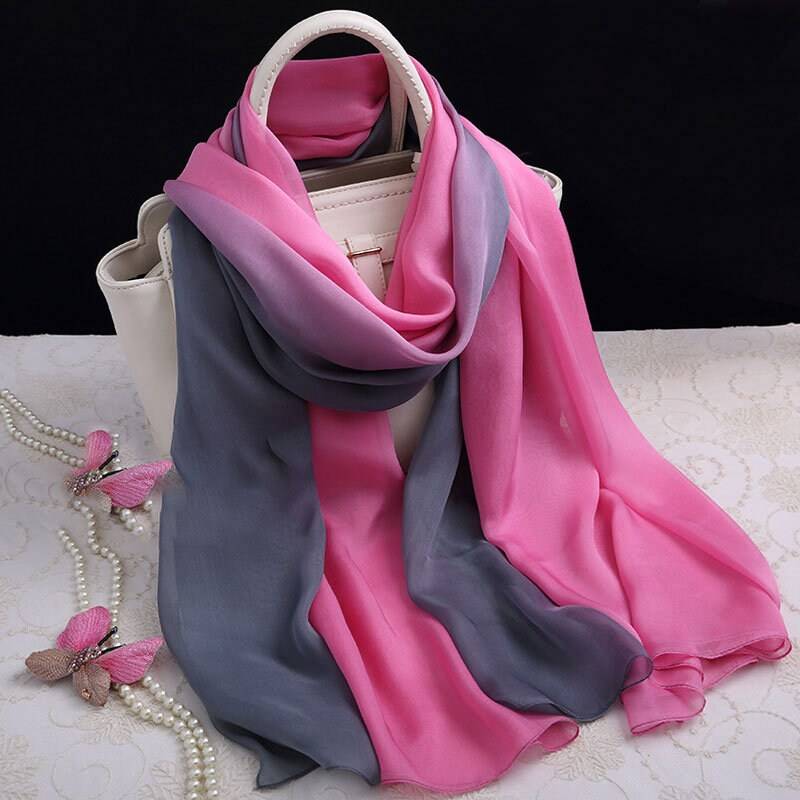 Farbverlauf Seidenschal - As229 von RobePlus