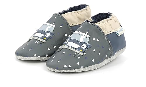 ROBEEZ - Robeez Bébé garçon Carexpedition Chausson pour Nourrisson - B09Q6RBDR3 - Gris Fonce Bleu, 17 von Robeez