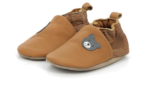 Robeez Baby-Jungen Doubear Krippenschuh, Camel, 17 EU von Robeez