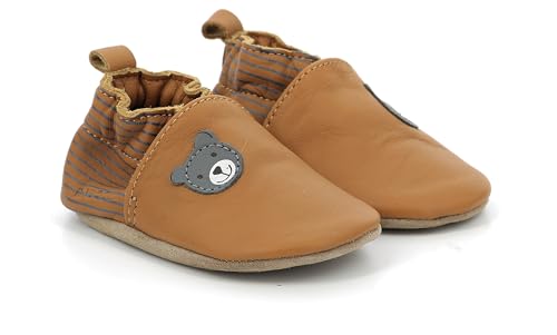 Robeez Baby-Jungen Doubear Krippenschuh, Camel, 19 EU von Robeez