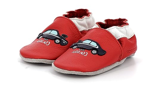 Robeez Klassisch Krippenschuh, rot, 17 EU von Robeez