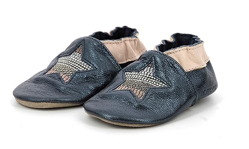 ROBEEZ - Robeez Bébé Fille Star Stripe Chausson pour Nourrisson - B09Q6QC6YS - Marine Metal, 17 von Robeez