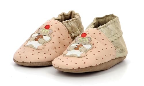 Robeez Cookie Lover, Babyschuhe, Hellrosa, Beige, 17/18 EU, Hellrosa, Beige, 17/18 EU von Robeez