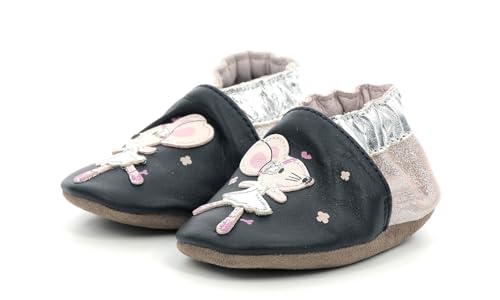Robeez Dancing Mouse Hausschuhe für Mädchen, marine, 17/18 EU von Robeez