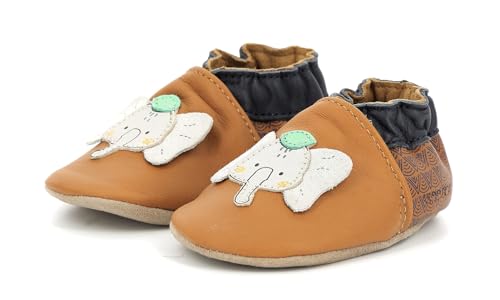 Robeez Elefant Dschungelschuhe, Babyschuhe, Kamel, 23/24 EU, Camel, 23/24 EU von Robeez