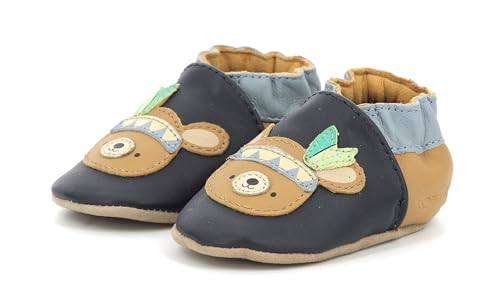 Robeez Forest Game Hausschuh, Navy Camel Light, 27 EU von Robeez