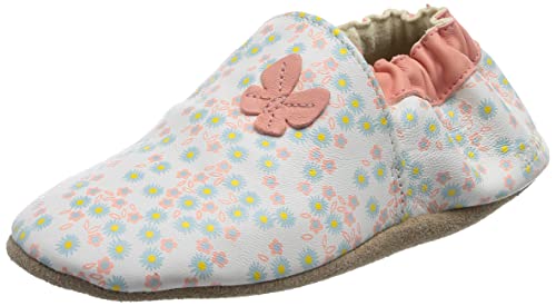 Robeez Jungen Mädchen Daisy Summer Hausschuh, Weiß Bedruckt, 23 EU von Robeez