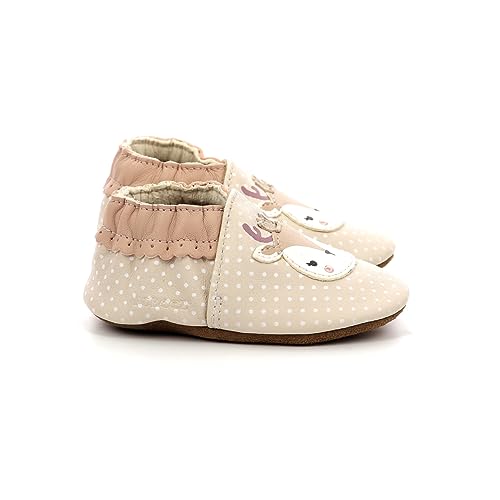 Robeez Jungen Mädchen Fancy Snow Hausschuh, helles beige, 27 EU von Robeez