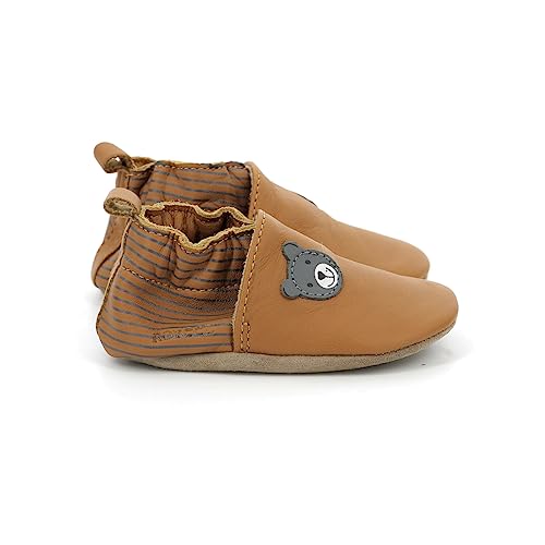 Robeez Jungen Unisex Kinder Doubear Hausschuh, Camel, 31 EU von Robeez