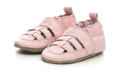 Robeez Jungen Unisex Kinder Sandiz Veg Hausschuh, Hellrosa, 26 EU von Robeez