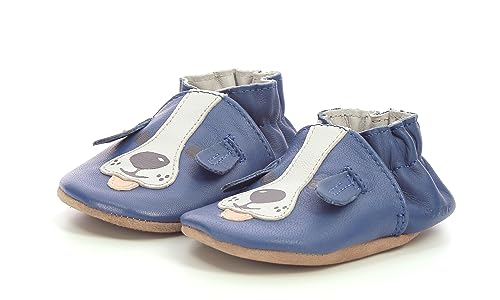 Robeez Jungen Unisex Kinder Sweety Dog Hausschuh, blau, 20 EU von Robeez