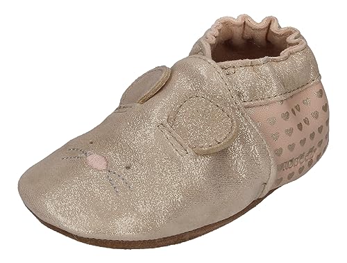 Robeez Mouse Nose Hausschuh, Gold, 29 EU von Robeez
