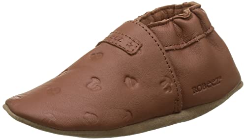 Robeez Unisex Baby MYWOOD Krippenschuh, Mokkabraun, 0-6m von Robeez