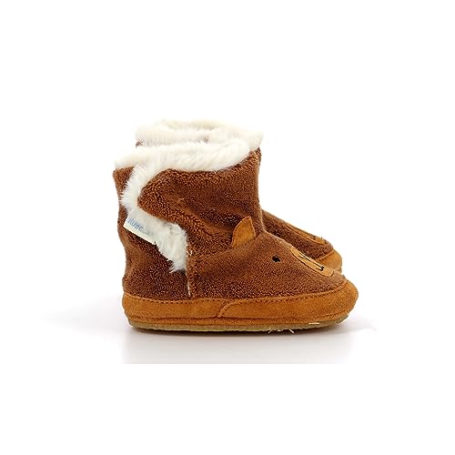 Robeez Unisex Baby Rob Furr CRP Krippenschuh, braun, 21 EU von Robeez