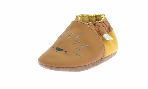 Robeez Unisex Kinder Hedge Joy Hausschuh, camel, 17/18 EU von Robeez